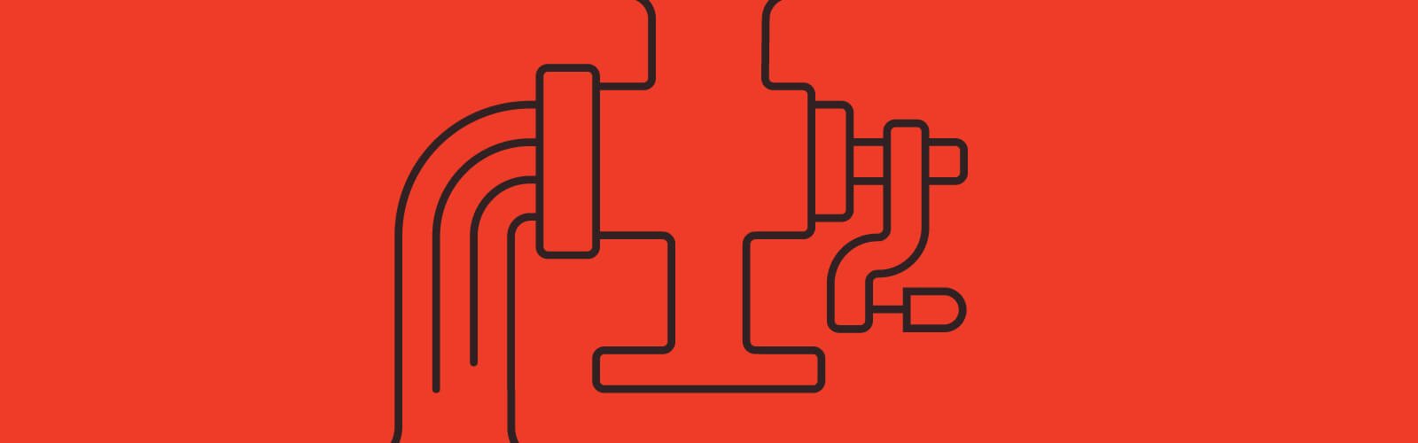 Red pipe icon