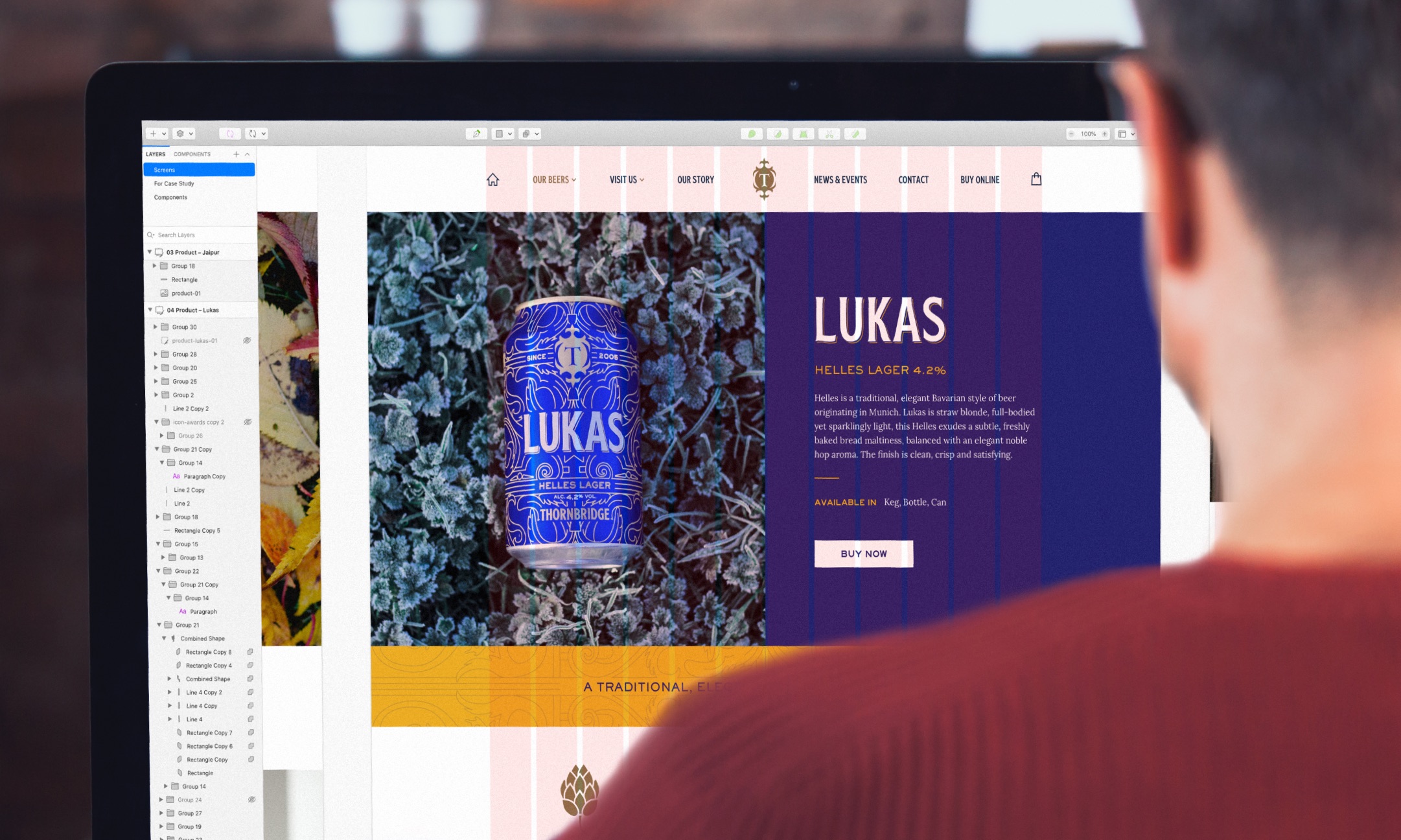 Thornbridge Brewery website screenshot (Lukas beer)