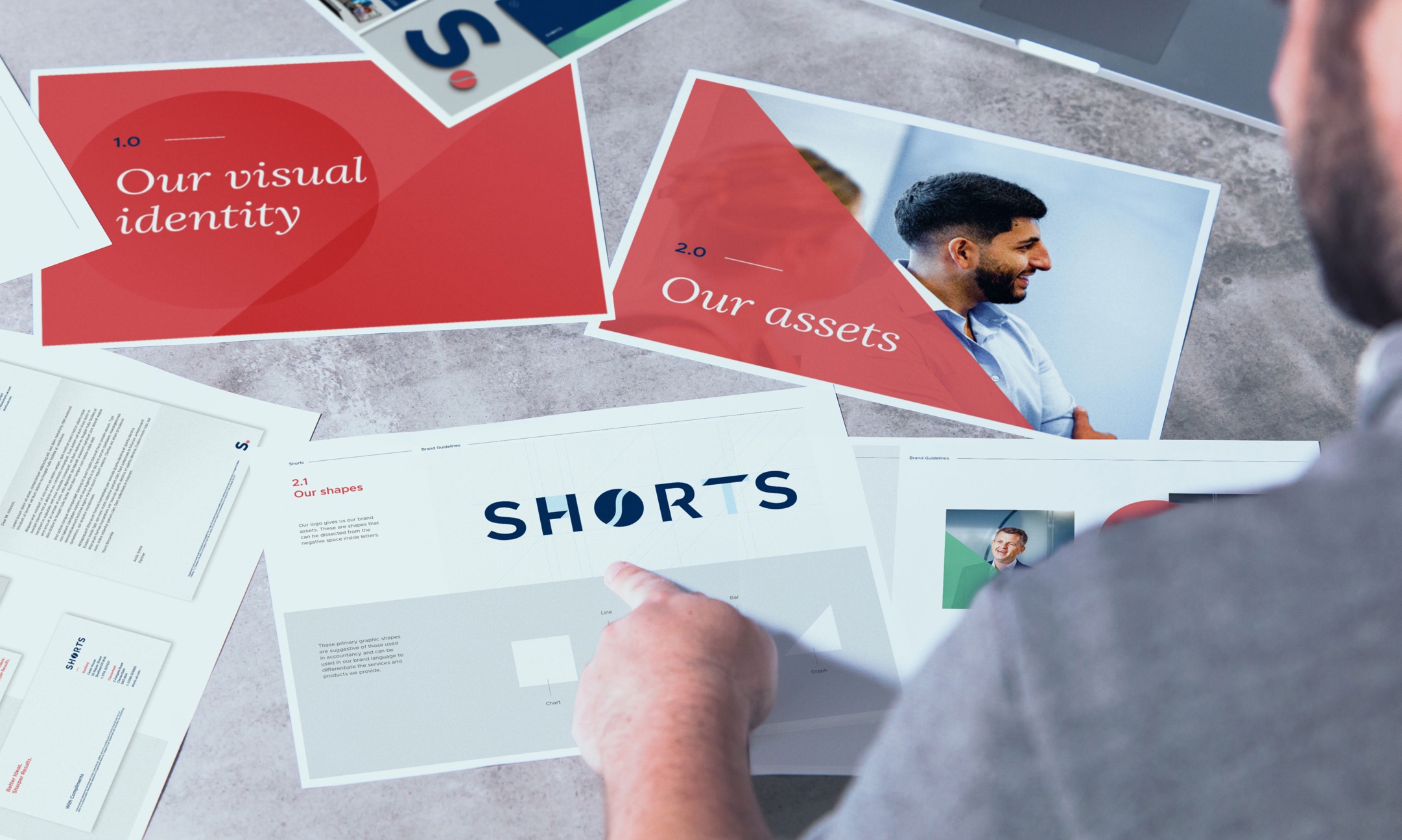 Shorts Accountants printed brand guidelines