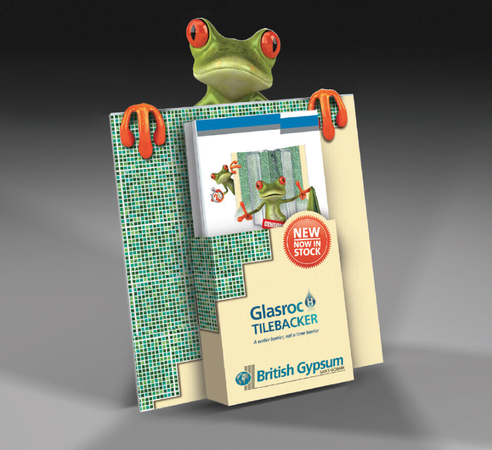 British Gipsum cheeky frog with brochures