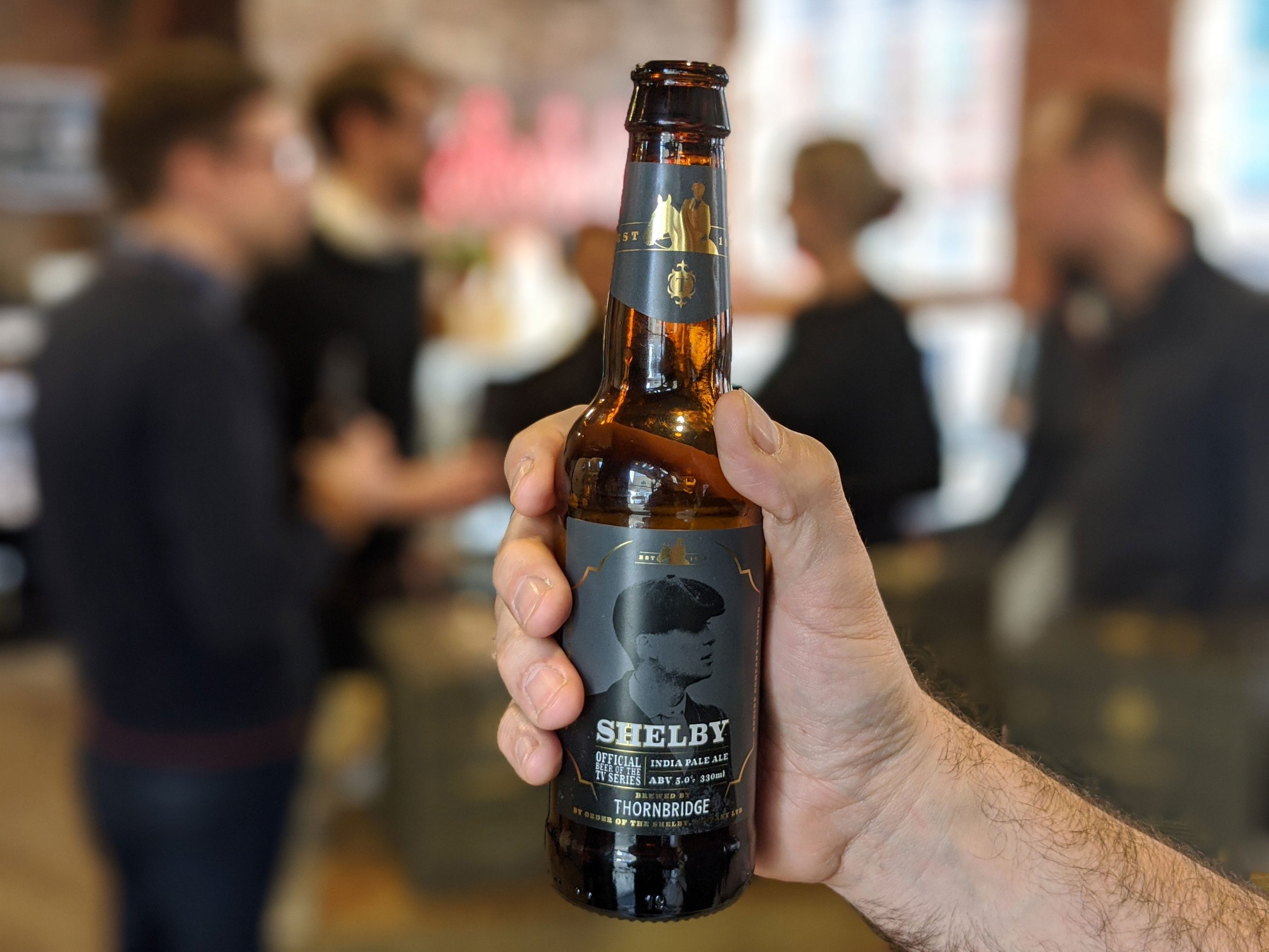 Launch selebration following Peaky Blinders Thornbridge Brewery website launch