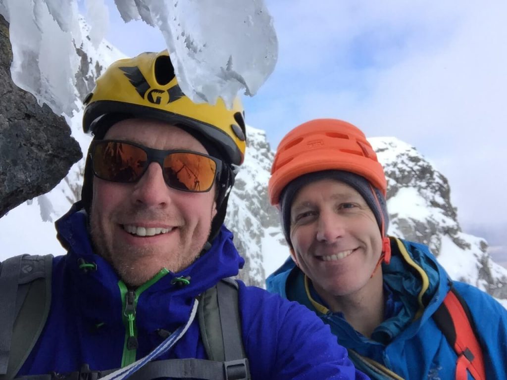 Our CEO climbing