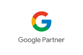 Google Partner certification logo displayed on a white background representing accredited Google Ads expertise.